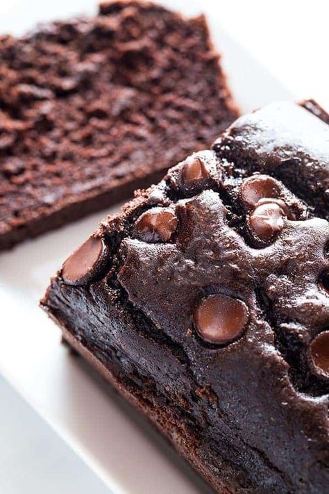 Easy Gluten-Free Chocolate Zucchini Bread | Dairy-free. Easy-to-make. Gluten Free Chocolate Zucchini Bread, Sweet Potato Chocolate Cake, Potato Chocolate Cake, Chocolate Potato Cake, Chocolate Pumpkin Bread, Sweet Potato Chocolate, Raw Sweet Potato, Vegan Pumpkin Bread, Cake Gluten Free