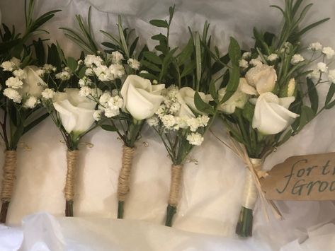 Wedding Bouquet Lisianthus, Lisianthus Boutonniere, White Lisianthus Bouquet, White Rose Italian Ruscus Boutonniere, Lisianthus Buttonhole, Lisianthus Bouquet, Bouquet Garden, Christmas Bouquet, Classic White