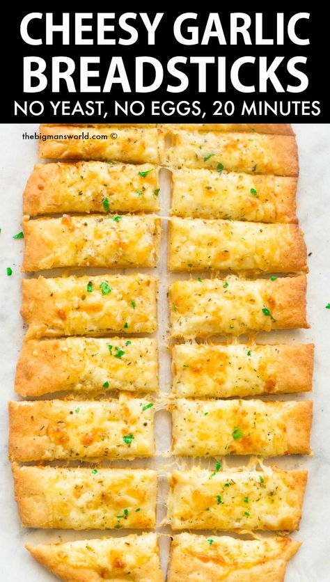 Breadsticks No Yeast, Gluten Free Breadsticks, Cheesy Garlic Breadsticks, Garlic Breadsticks Recipe, Cheesy Garlic Breadsticks Recipe, 2 Ingredient Pizza Dough, Homemade Breadsticks, Cheese Bread Sticks, Garlic Bread Pizza