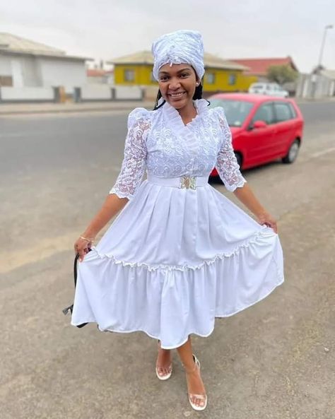 Nama Dresses Designs, Damara Dress Designs, Cute Pjs Aesthetic, Graduations Ideas, Pjs Aesthetic, Natural Haircuts, Baby Cut, South African Traditional Dresses, Confirmation Dresses