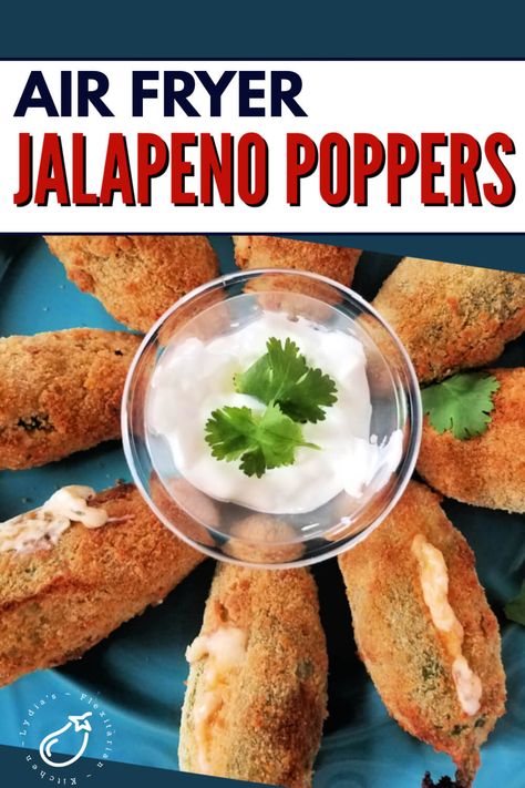 Air Fryer Jalapeno Poppers Air Fryer Jalapeno Poppers, Fried Jalapeno Poppers, Air Fryer Jalapeno, Restaurant Appetizers, Jalapeno Popper Recipes, Poppers Recipe, Jalapeno Recipes, Air Fryers, Air Fryer Recipes Easy