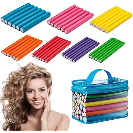 Flexible Hair Rollers, Gorgeous Curly Hair, Flexible Curling Rods, Hair Rods, Curling Your Hair, Curling Rods, Heatless Hair Curlers, Flexi Rods, No Heat Hairstyles