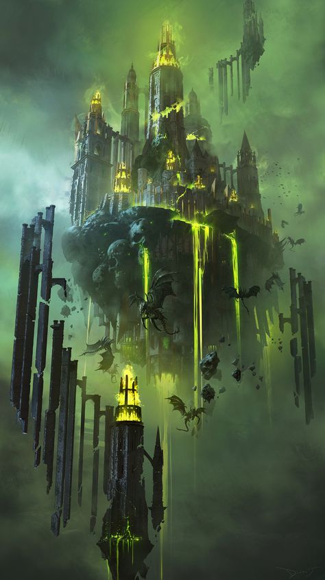 ArtStation - Last stage, Dirty J Fantasy Sculpture, Fantasy City, Fantasy Castle, Fantasy Setting, Fantasy Places, Futuristic City, Fantasy Art Landscapes, Fantasy Concept Art, Fantasy Aesthetic