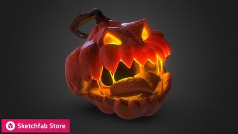 Halloween 3d Art, Animated Pumpkins, Tree Monster, Pumpkin Monster, Halloween 3d, Happy Pumpkin, Halloween Artwork, Pumpkin Head, Spooky Scary