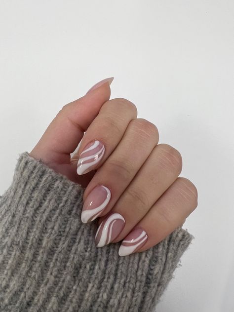 Ideas Uñas, Swirl Nails, Nails Desing, Nails Inspo, Simple Nails, Nail Inspo, Swirl, Nail Art, Nails