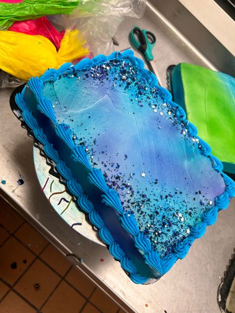 Wilton Decorating Tips, Sheet Cake Designs, Galaxy Cake, Cake Stuff, Space Galaxy, Sheet Cake, Cake Inspiration, Decorating Tips, Cake Designs