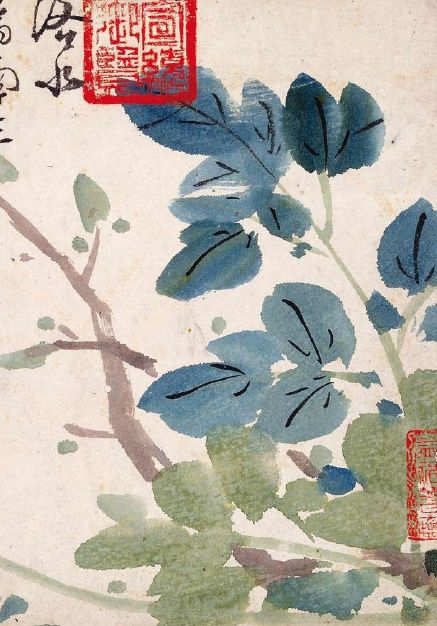 Japanese art Korean Painting, Japan Painting, Study Korean, Japanese Drawings, Chinese Brush Painting, Art Study, Brush Painting, Nice Colors, Ink Wash