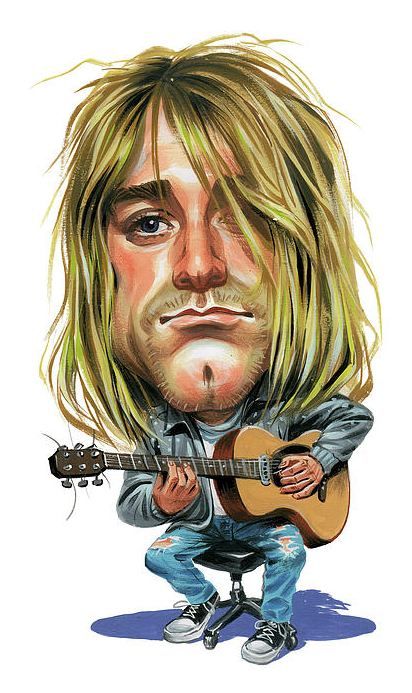 Kurt Cobain Kurt Cobain Cartoon, Kurt Cobain Art Drawing, Kerry King Slayer, Kurt Cobain Graffiti, Kurt Cobain Art, Arte Jazz, Kurt Cobain Portrait Tattoo, Kurt Cobain Journals Artworks, James Dio