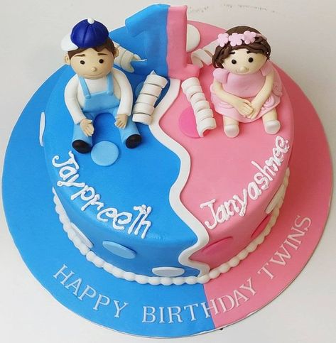 There are a plethora of themes; favorite characters to be depicted in icing, and don’t forget the need for bright colors and sparkle in edible form. #jsyummy #yummy #sweets #js #birthday #cakes #for #twin #adults #twinboy #and #girl #birthday #cakename #birthdaycake #fortwins #brother #and #sister #easybirthday #nicecake #amazing #twinsboy #name #twinsbirthday #withname #easybirthday #simplecake #twinsgirl #lovelyname. Happy Birthday Twins, Birthday Cake For Brother, Fresh Cream Cake, Birthday Twins, Twin Birthday Cakes, Twins Cake, Cake Name, Easy Birthday, Twin Birthday