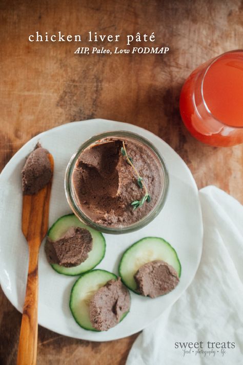 Chicken Liver Pate (AIP, Paleo, Low FODMAP) Paleo Low Fodmap, Chicken Liver Pate Recipe, Aip Snacks, Romantic Food, Liver Pate Recipe, Organ Meats, Liver Pate, Autoimmune Recipes, Paleo Appetizers