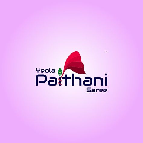 Saree Brand Logo Saree Brand Logo, Saree Logo Design Ideas, Yeola Paithani, Durga Picture, Paithani Saree, Textile Logo, Name Logo, Brand Identity Design, Brochure Design