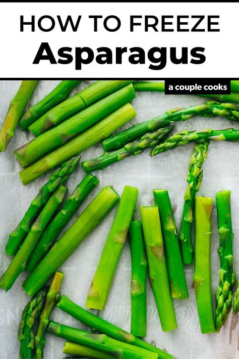 Wondering if you can freeze fresh asparagus? Here’s what to know about preserving this green vegetable over time. Freezing Fresh Asparagus, Freezing Asparagus, Cook Asparagus, Dessert Recipes Cookies, A Couple Cooks, Vegan Recipes Plant Based, Boiled Vegetables, Asparagus Pasta, Couple Cooking