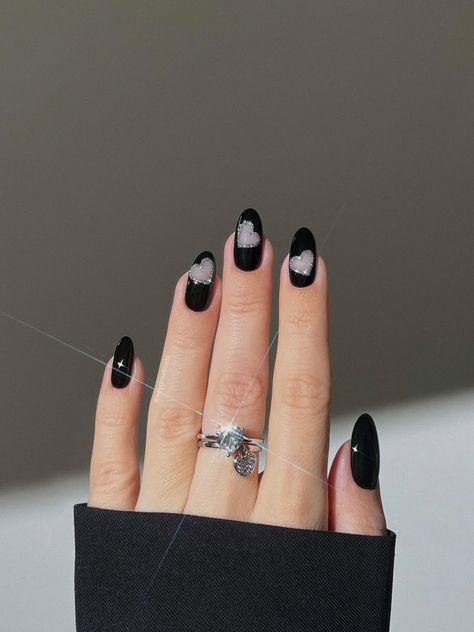 Shop recommended products from Hey Great Nails on www.amazon.com. Learn more about Hey Great Nails's favorite products. Hitam Aesthetic, Noriker Horse, Classy Black Nails, Black And Nude Nails, Aesthetic Nail, Heart Nail Designs, February Nails, Black Nail Designs, Great Nails