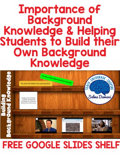 Helping Students Build Background Knowledge ⋆ Selma Dawani Retain Information, Special Education Math, Elementary Learning, Professional Development For Teachers, Background Knowledge, Kindergarten Math Activities, Teaching Practices, Teacher Blogs, Free Math