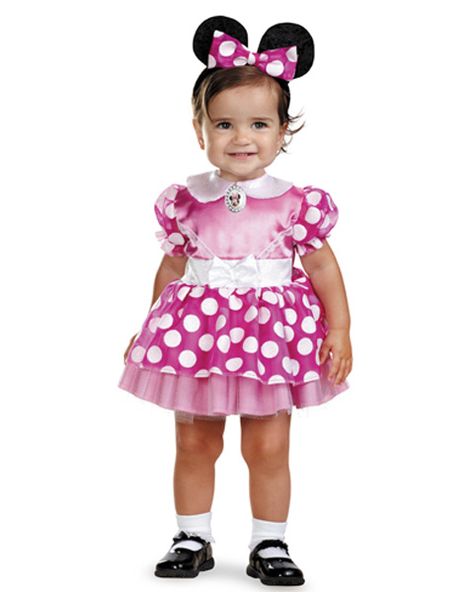 Infant Pink Minnie Mouse Disney Costume Direct from the Disney Mickey Mouse Clubhouse collection, the Infant Pink Minnie Mouse costume is an officially licensed costume a Baby Minnie Mouse Costume, Minnie Mouse Costume Toddler, Pink Minnie Mouse Costume, Disfraz Minnie Mouse, Minnie Mouse Dress Up, Pink Minnie Mouse Dress, Minnie Mouse Halloween Costume, Minnie Costume, Infant Costume