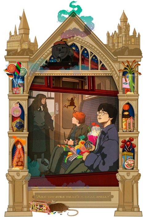 Fanart Harry Potter, Fantastic Beasts Book, Poster Harry Potter, Classe Harry Potter, Hogwarts Express Train, Film Harry Potter, Imprimibles Harry Potter, Real Spells, Art Harry Potter