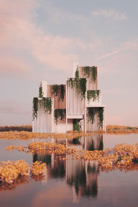 Anarchitecture the antithesis of basic principle of architecture Surreal Background, Surreal Architecture, Future Interior Design, Pure Aesthetic, Dreamscape Architecture, Gate Way, Fantasy Places, Maxon Cinema 4d, Event Inspiration