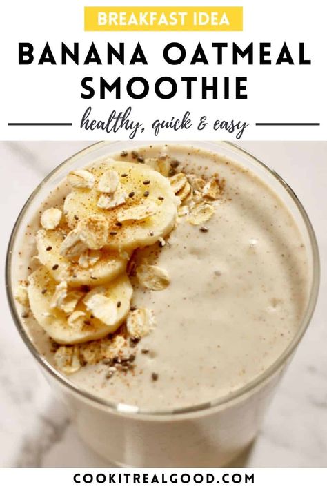 Oats Smoothie Recipes, Banana Oat Smoothie, Banana Oatmeal Smoothie, Oatmeal Smoothie, B12 Injections, Vicky Pattison, Bhumi Pednekar, Oat Smoothie, Resep Smoothie