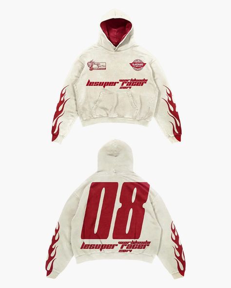 @blaronaire subtly hinting at new racer-themed merchandise, indicating it could be available soon. White Hoodie Design, Cool Hoodies Designs, Hoodie Design Ideas, Hoodies Print, Vampire Fashion, Merchandise Ideas, Best Hoodies, Hypebeast Fashion, Concept Clothing