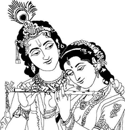 Drawing Krishna, Krishna Drawing, Dancing Drawings, Drawing Wallpaper, Radha Krishna Art, Krishna Painting, Clip Art Borders, Outline Drawings, Drawing Images