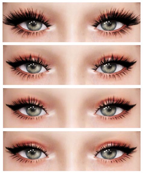 sims 4 cc // custom content // #sims4cc #sims4customcontent #ts4cc // 3D eyelashes Cc Eyelashes, Sims 4 Eyelashes, Sims 4 Eyes, Sims 4 Face, Ts4 Makeup, Eyelash Lift And Tint, Sims Makeup, Sims 4 Makeup Cc, Sims 4 Alpha Cc