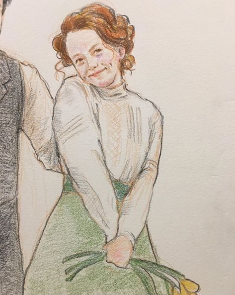 Anne Shirley Painting, Anne Shirley Drawing, Anne With An E Art Drawing, Anne With An E Drawing, Anne Drawing, Anne Shirley, Anne With An E, Beauty Art Drawings, Pretty Drawings