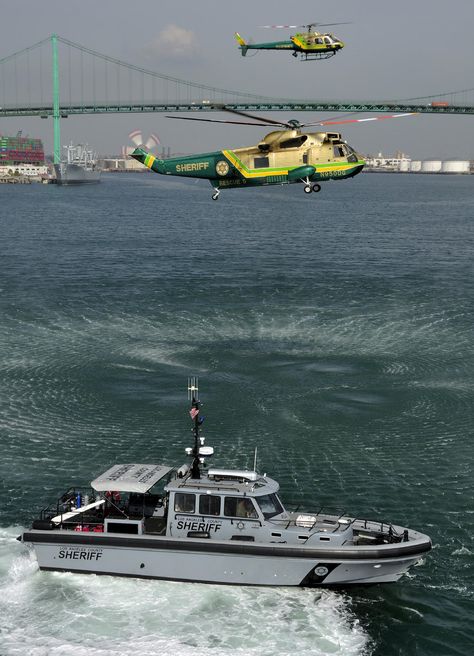 Air & Sea at the Port. Dec 29, 2012 Police Pictures, Lapd Police, La County Sheriff, Air Ambulance Helicopters, Coast Guard Boats, Aw139 Helicopters, Coast Guard Rescue, Airwolf Helicopters, Uss Alaska Cb-1