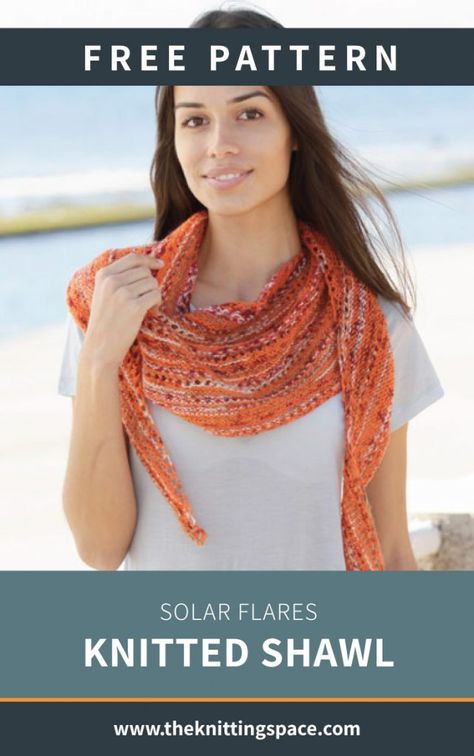 Knitting Space, Solar Flares, Knitting Patterns Free Scarf, Knitted Shawl, Free Scarf, Plain Outfits, Minecraft Pixel Art, Solar Flare, Shawl Knitting Patterns