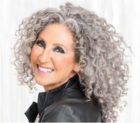 Wavy Silver Hair, Silver Curly Hair, Gray Curly Hair, Curly Silver Hair, Lorraine Massey, Teal Hair Color, Curly Gray Hair, Silver Gray Hair, Grey Hairstyles