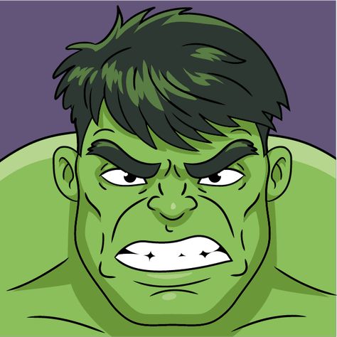 Drawing Ideas Marvel, Super Hero Tattoos, Hulk Face, Hero Tattoo, Marvel Hulk, Face Outline, Drawing Tutorial Face, Easy Drawing Tutorial, Geometric Poster