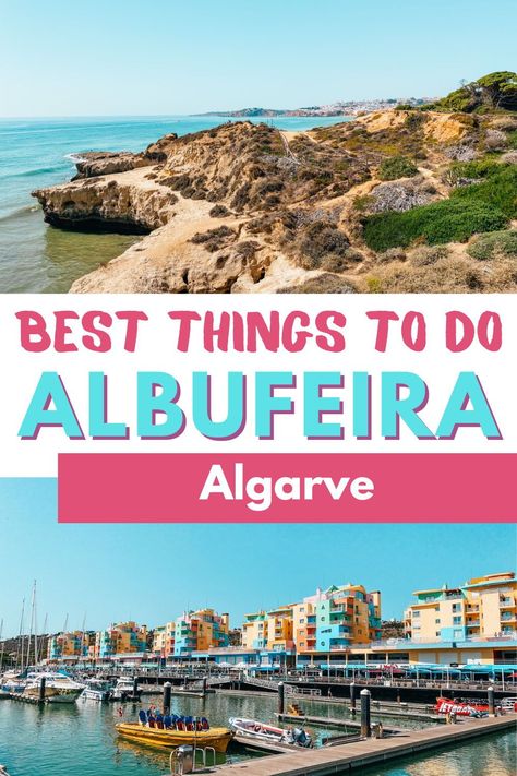 Things To Do In Albufeira, Algarve Portugal Things To Do, Best Restaurants In Albufeira, Portugal Aesthetic Albufeira, Albufeira Portugal, Albufeira Portugal Old Town, Faro Portugal, Portugal Beach, Lagos Portugal