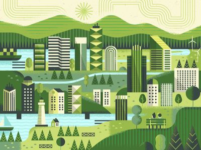 Green City Future Background, Green Drawing, Environmental Architecture, Eco City, Sustainable City, Abstract Wallpaper Design, Vibes Wallpaper, City Drawing, Dark City