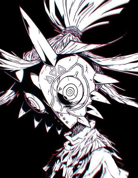 Majoras Mask Skull Kid, Majoras Mask Art, Zelda Drawing, Helloween Wallpaper, Mask Drawing, Arte 8 Bits, Majoras Mask, Storyboard Artist, Zelda Art