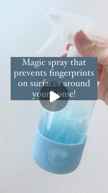 Care Cleaning on Instagram: "Say goodbye to fingerprints!!✨ I was honestly amazed that this works!! I have 2 boys under 2 years old and let’s just say finger prints are everywhere 🙈   I tested it on windows, mirrors, stainless steel, cabinet fronts and it worked on all the surfaces! I’m going to be doing this all over my house 🧼   How to make this spray  1 /2 cup warm water  1 tbsp blue dawn dish soap  1 tbsp rinse aid 1 tbsp distilled white vinegar   WARNING  It’s not recommended on tv screens OR any surface vinegar isn’t recommended such as marble, granite, quartz.  #lifehack #clean #cleaningtip #cleaninghack #cleaningaccount #cleaningvideo #cleaningmotivation   Follow @carecleaning for all things cleaning 🧼🧼" No Fingerprint Spray, Cleaning Kitchen Cabinets, Cleaning Vinegar, Diy Cleaning Spray, Soap Making Tutorials, Eco Freindly, Mirror Cleaner, Blue Dawn, Stainless Steel Cabinet