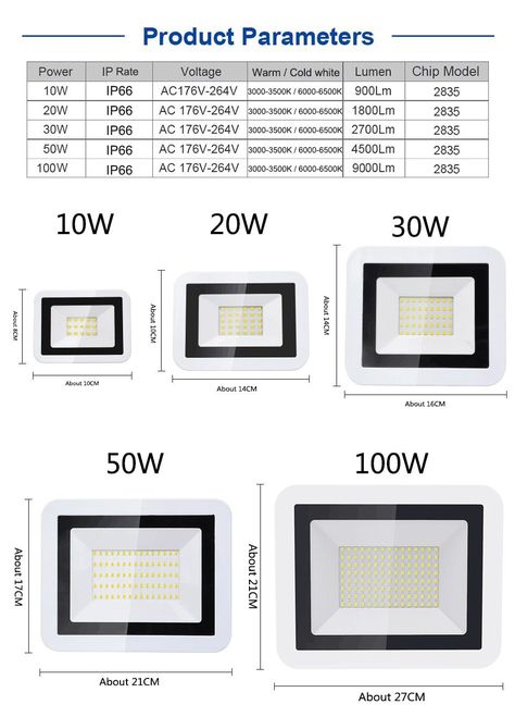 Is Bulbs Included: Yes Item Type: Flood Lights Style: Modern Light Source: LED Bulbs Voltage: 220V Occasion: Outdoor Wall Power Source: AC Base Type: Wedge Model Number: LED Floodlight Finish: Brushed Nickel Certification: CCC Certification: ce Certification: FCC Certification: ROHS Protection Level: IP66 Body Material: Aluminum Power: 10W/20W/30W/50W/100W LED Chip: SMD2835 Occasion: Outdoor Wall,Led Spotlight; Outdoor Lighting Integrated Light Board: =LED Diver+Chip Working Temperature: -35 - + Outdoor Wall Garden, Light Board, Wall Garden, Flood Light, Modern Light, Led Spotlight, Waterproof Outdoor, Flood Lights, Outdoor Lamp