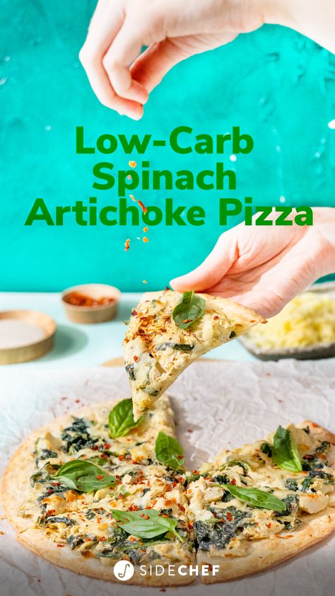 Pizza Breadsticks, Spinach Artichoke Pizza, Artichoke Pizza, Low Carb Pizza Recipes, The Boiled Egg Diet, Egg Diet Plan, Low Carb Low Fat Recipes, Boiled Egg Diet Plan, No Carb Recipes