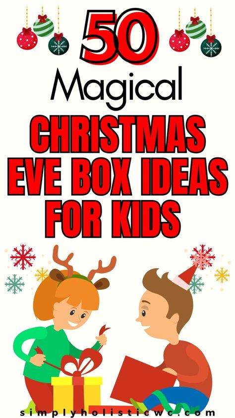 50 Creative Christmas Eve Box Ideas for adults Christmas Eve Gift Ideas, Fun Ideas For Christmas, Christmas Eve Fun, Christmas Eve Box For Kids, Christmas Eve Box Ideas, Box Ideas For Kids, Holiday Playlist, Christmas Eve Boxes, Fun Christmas Activities