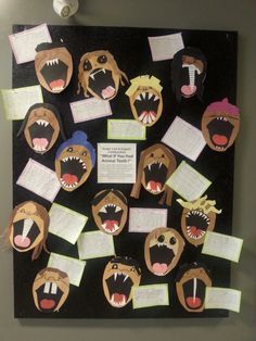 If I Had Animal Teeth craft & writing Teeth Projects For Kids, Animal Adaptations Experiments, Teeth Craft, Body Preschool, Halloween Lesson, Animal Activities For Kids, 3rd Grade Writing, Teeth Art, Arts And Crafts Storage