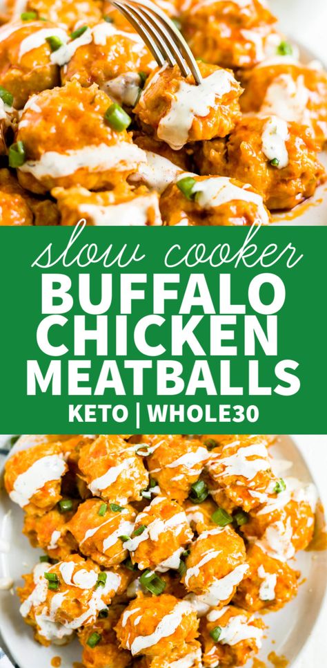 Healthy Crockpot Appetizers, Crockpot Buffalo Chicken Meatballs, Buffalo Chicken Meatballs Crockpot, Crockpot Buffalo Chicken, Chicken Crockpot Recipes Healthy, Tailgate Snacks, Buffalo Chicken Meatballs, Healthy Buffalo Chicken, Crock Pot Meatballs