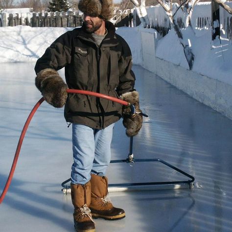 Backyard Hockey Rink, Backyard Ice Rink, Backyard Rink, Outdoor Skating Rink, Outdoor Rink, Winter Skating, Outdoor Ice Skating, Log Planter, Outdoor Skating