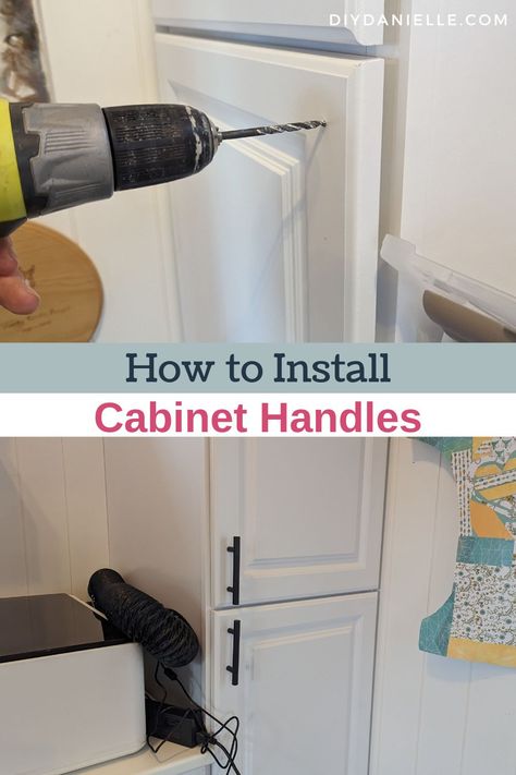 How To Install Cabinet Handles, Adding Handles To Kitchen Cabinets, Ikea Cupboards, Installing Kitchen Cabinets, Recessed Cabinet, Kitchen Cupboard Handles, Remodel Diy, Kitchen Cabinet Door Handles, Kitchen Door Handles