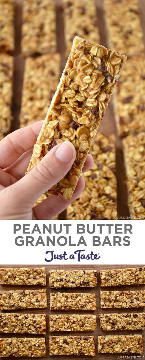 Peanut Granola Bars, Granola Bars With Peanut Butter, Soft Granola Bars, Oatmeal Granola Bars Homemade, Peanut Butter Granola Bars, Granola Bars Recipe, Homemade Peanut Butter Granola Bars, Healthy Peanut Butter Granola Bars, Diy Chewy Granola Bars