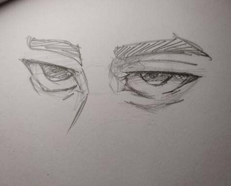 Angry Eye Sketch, Cold Eyes Drawing, Angry Eyes Drawing, Angry Eyes, Eye Sketch, Eyes Drawing, Eye Drawing, Sketch, Drawings