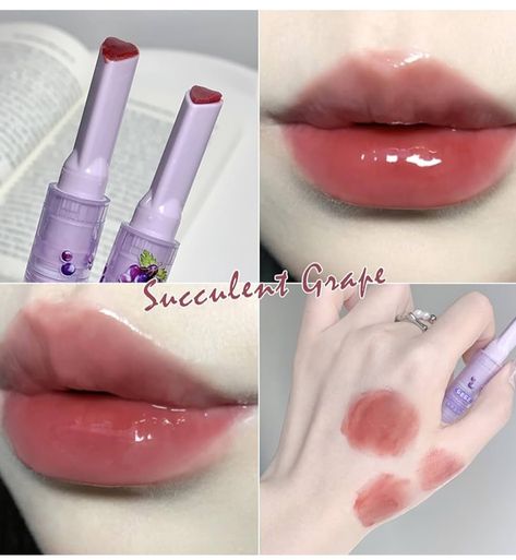 3 Colors Tinted Lip Balm-Heart Shape Jelly Lipstick,Korean Mirror Long Lasting Moisturizing Lip Gloss, Moisturizing,Non-sticky Cute Makeup,Vivid Color for Girls Lip Stain Cute Makeup Link (link on bio) Jelly Lips Tutorial, Lipstick Korean, Girls Lip, Mirror Long, Jelly Lipstick, Moisturizing Lip Gloss, Lip Tutorial, Tinted Lip Balm, Colour Tint