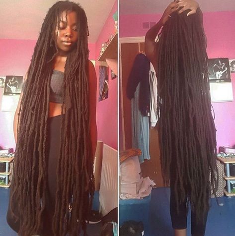 Natural Hair Queens Long Dreadlocks, Dread Lock, Long Locs, Hair Fan, Hair Facts, Long Dreads, Beautiful Locs, Beautiful Dreadlocks, Short Locs Hairstyles