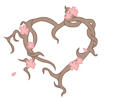 Tree branch heart with flowers Cutie Mark Tattoo Ideas, Cutiemark Ideas, Cute Flower Drawing, Mlp Cutie Marks, Pony Base, Mlp Bases, Pony Oc, Mlp Ocs, Mlp Oc