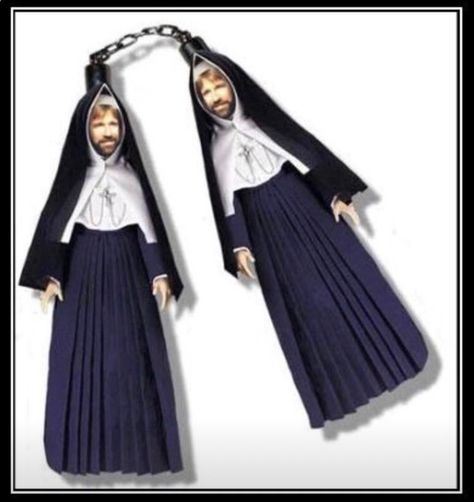 Nun Chucks Nun Chucks, Punny Puns, Nunchucks, Dry Humor, Bad Puns, Puns Jokes, Bad Jokes, Chuck Norris, Life Is Hard