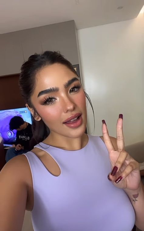 [ @blythe ] 📹: WATCH the latest vlogs of Andrea Brillantes on her YouTube channel! 💻: #DragYouAndMe SOON on iWantTFC! 💖 ☆.｡.:* [ 🏷️ ] .｡.:*☆ #AndreaBrillantes #blythe #brillants #CEOBlythe #kadenangginto #wildlittlelove #LyricAndBeat #sayinggoodbye #huwagkangmangamba #annaliza #blytheforhm #luckybeautycosmetics #explore #explorepage #vlog #ootd #aesthetic #outfit #actress #youtube #celebrity #makeup #cute #abscbn #like #philippines #kapamilya #hot #tiktok #purple Andrea Brillantes Makeup, Andrea Brillantes Outfits, Makeup Cute, Ootd Aesthetic, Beauty Tips For Hair, Celebrity Makeup, Aesthetic Outfit, Cute Makeup, Blue Suit