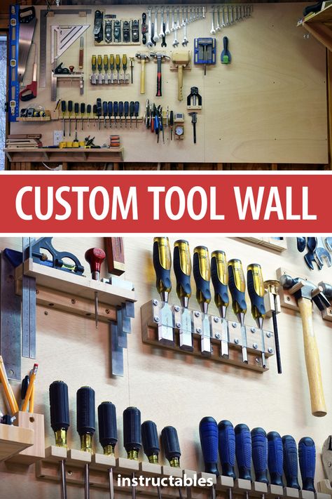 Tool Wall Storage, Tool Wall, Space Organization, Garage Workshop Organization, Garage Tool Organization, Workshop Garage, Shed Organization, Garage Tool Storage, Tool Room