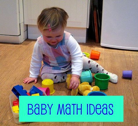 great maths ideas for babies and toddlers Math Activities For Toddlers, Toddler Math, Infant Classroom, Maths Ideas, Tot School, Toddler Play, Toddler Fun, Preschool Math, Baby Learning